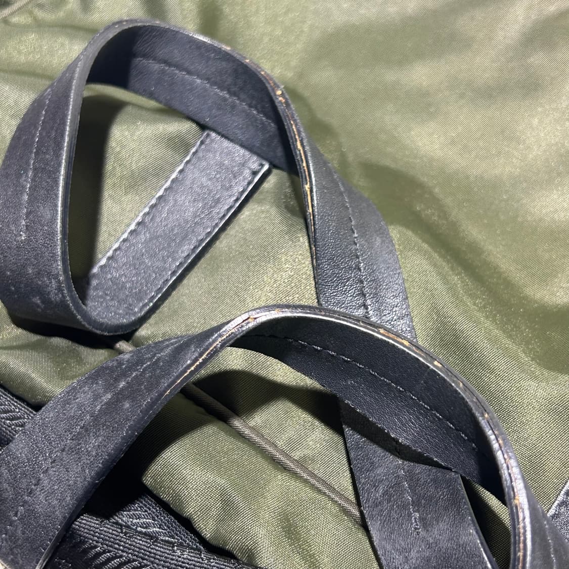 [PRADA]프라다 카키 포코노 스퀘어 토트백 BN0327 상품이미지5