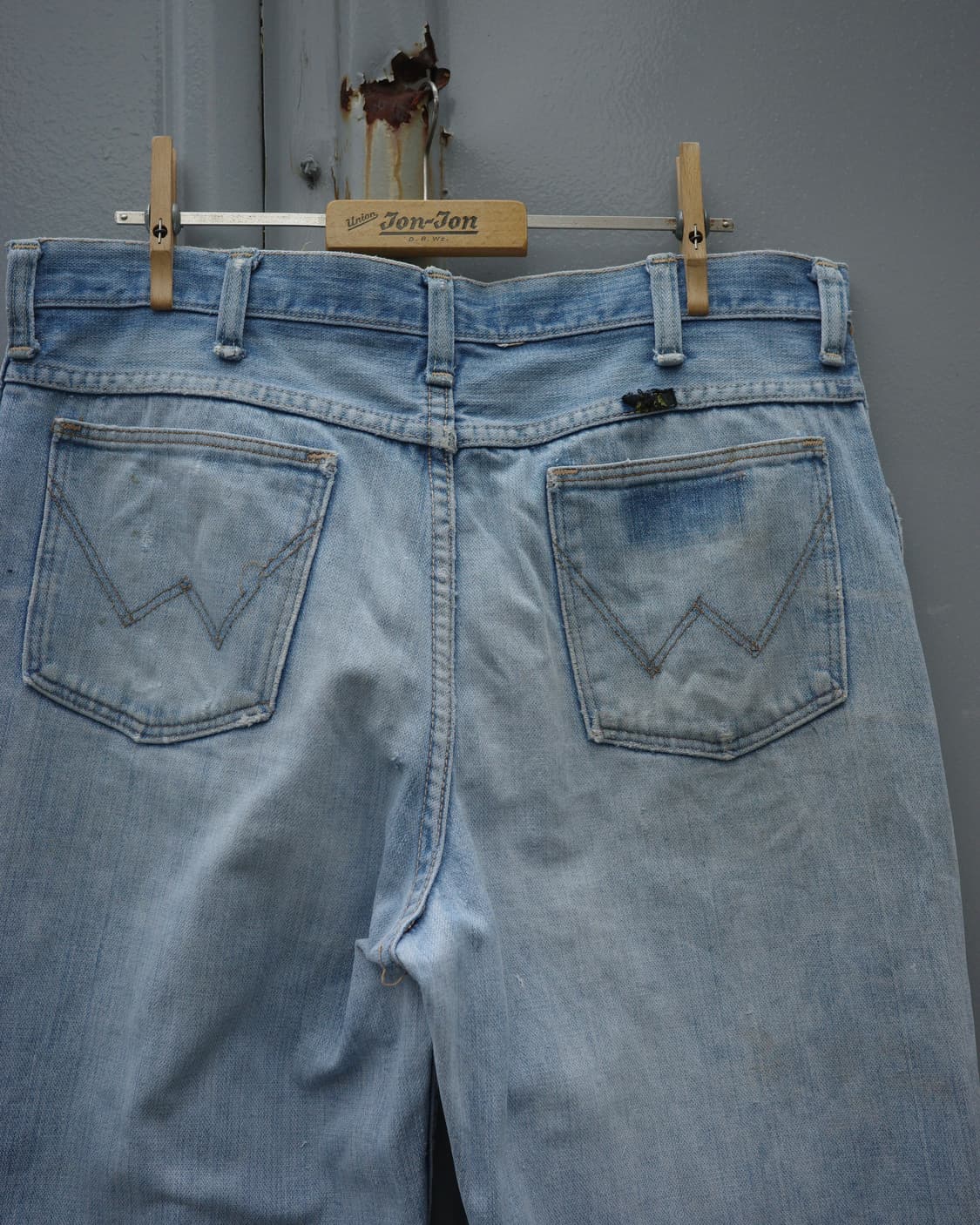 70‘s Wrangler 디스트레스드 데님 플레어 팬츠 상품이미지7