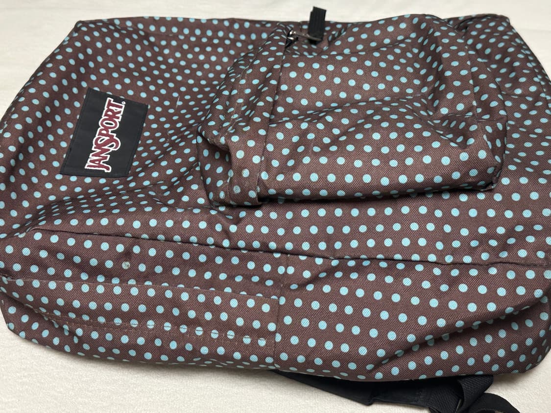 잔스포츠 브라운 민트 도트 땡땡이 백팩 상품이미지5