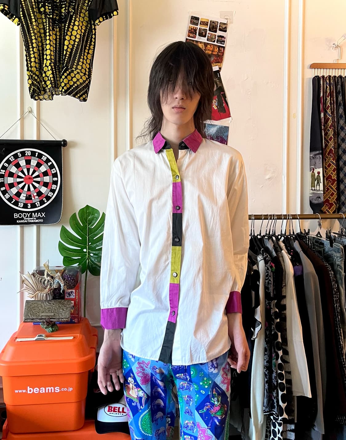 JUNKO KOSHINO Old Color Block Shirt 상품이미지1