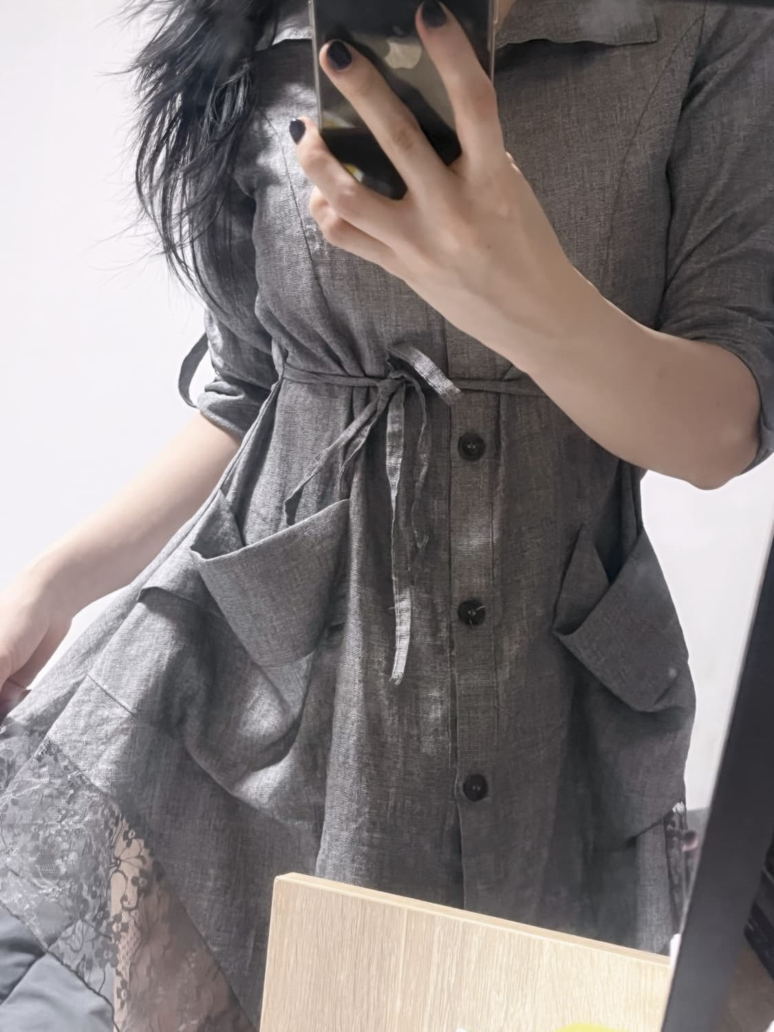 lace shirt dress 상품이미지4