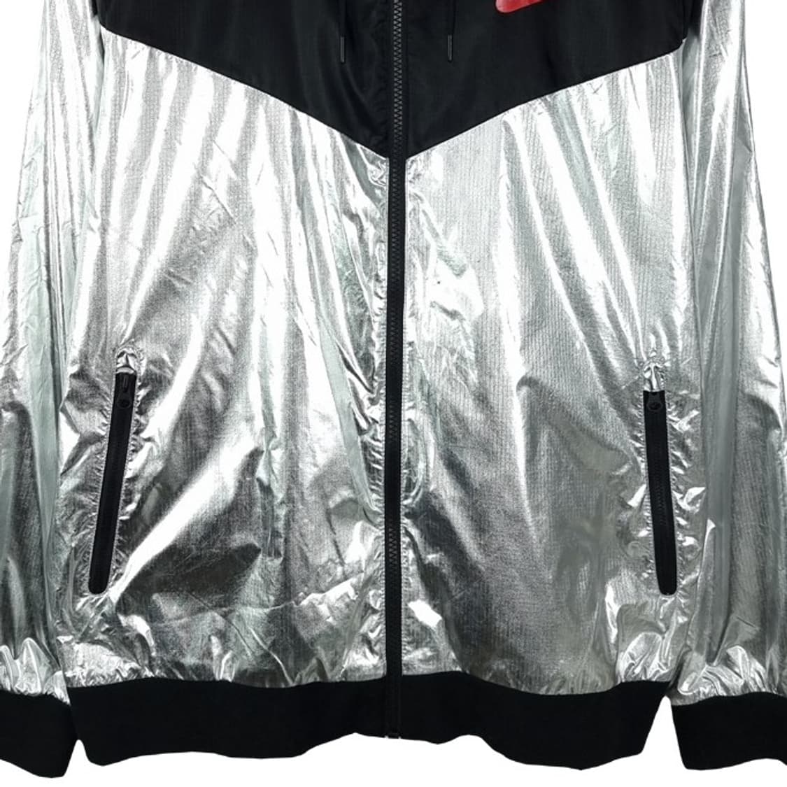 나이키 메탈릭 크롬 실버 윈드러너 후드 바람막이 자켓 M16578 상품이미지5
