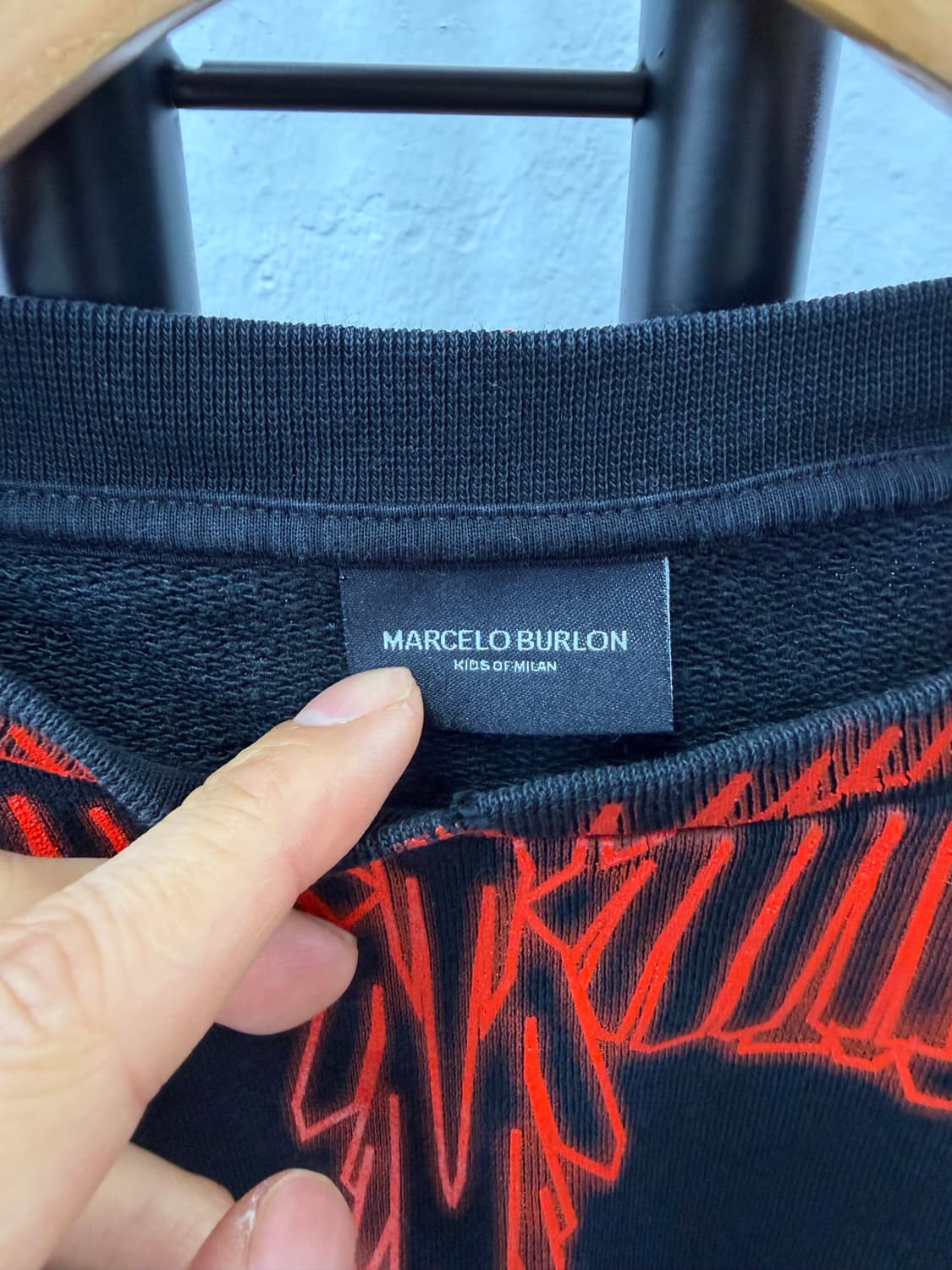정품) 마르셀로불론 주니어 및 여성 레드 날개 맨투맨 14y 상품이미지6