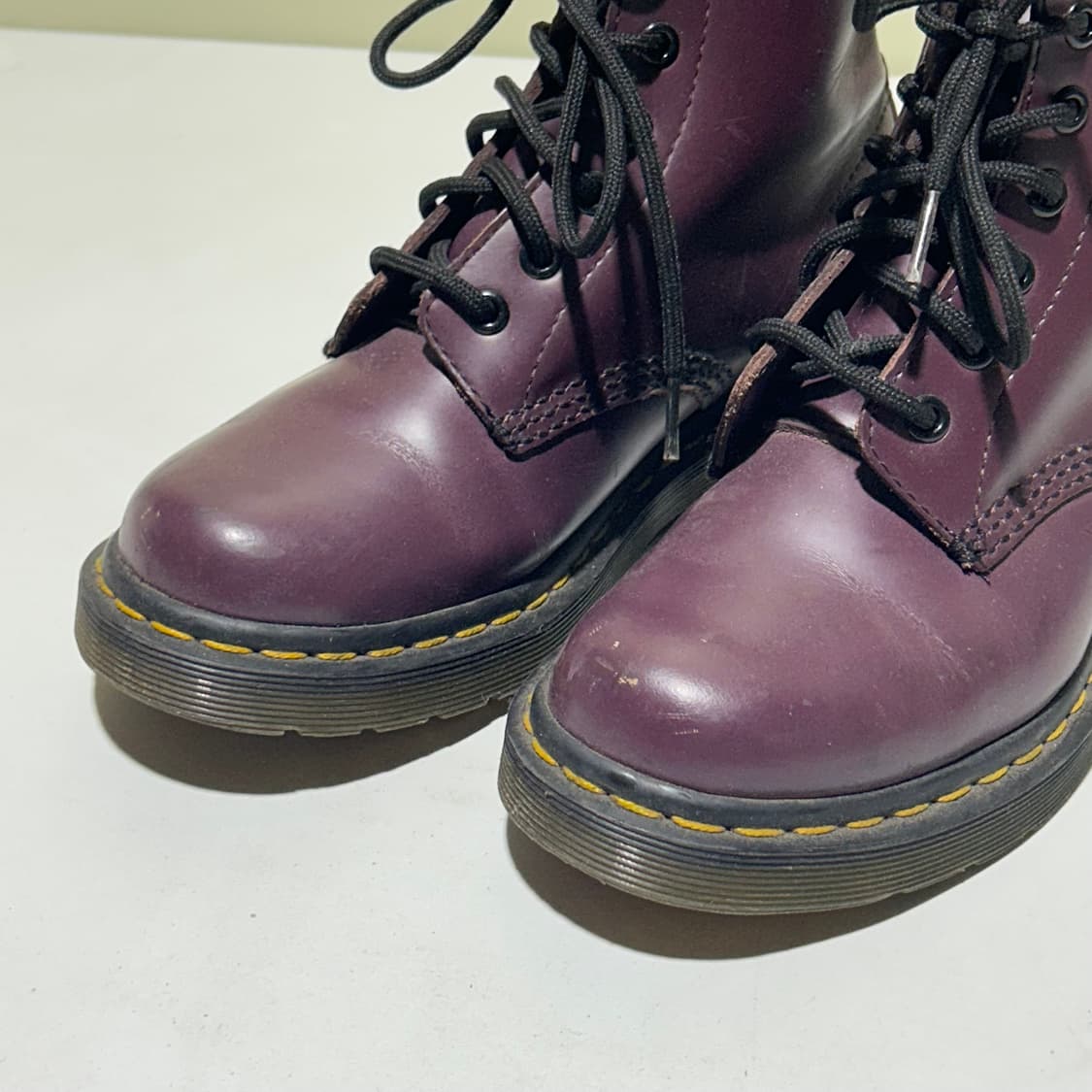 [Dr.Martens] 닥터마틴 버건디 8홀 레더 부츠 상품이미지2