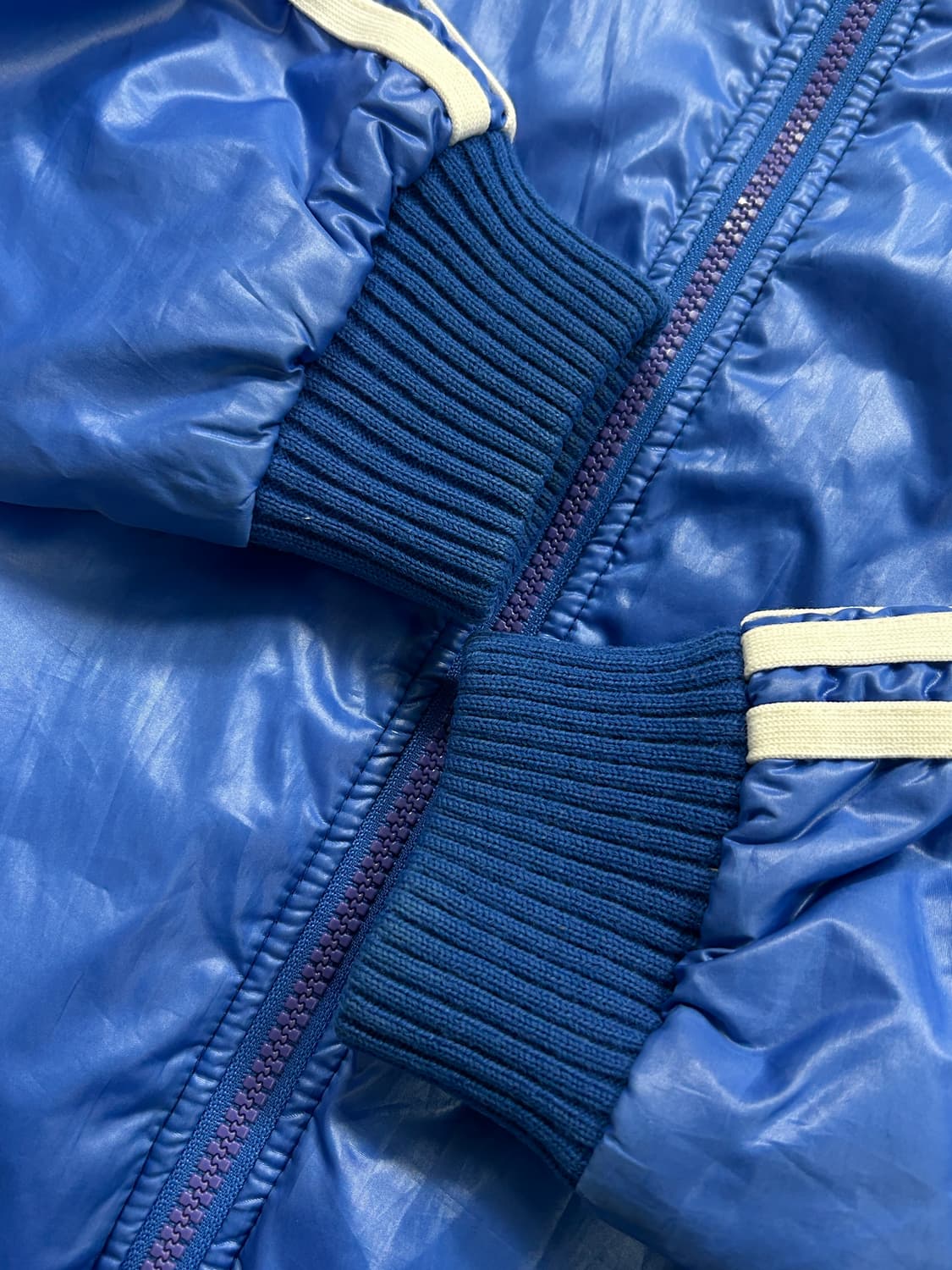 아디다스 올드스쿨 로고 블루 점퍼 자켓 M  상품이미지7