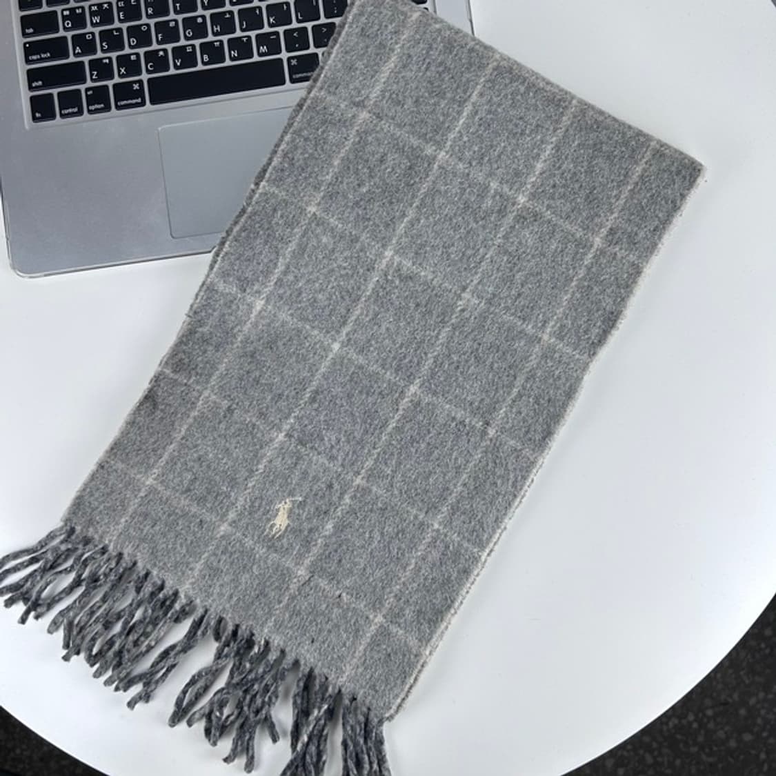 6903 - 폴로 랄프로렌 그레이 체크 머플러 상품이미지3