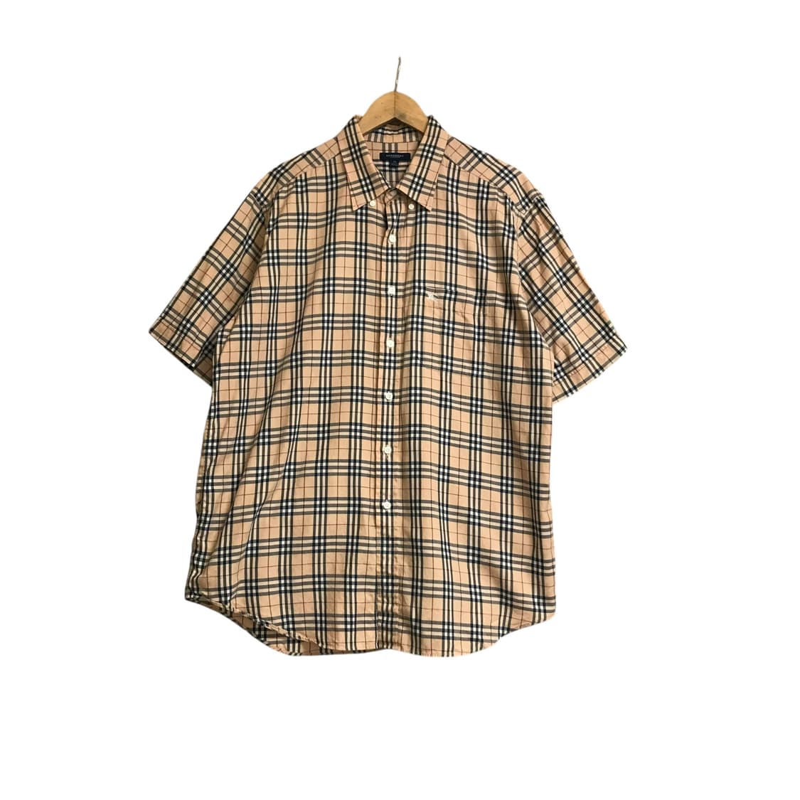 버버리 노바체크 베이지 반팔셔츠 상품이미지2