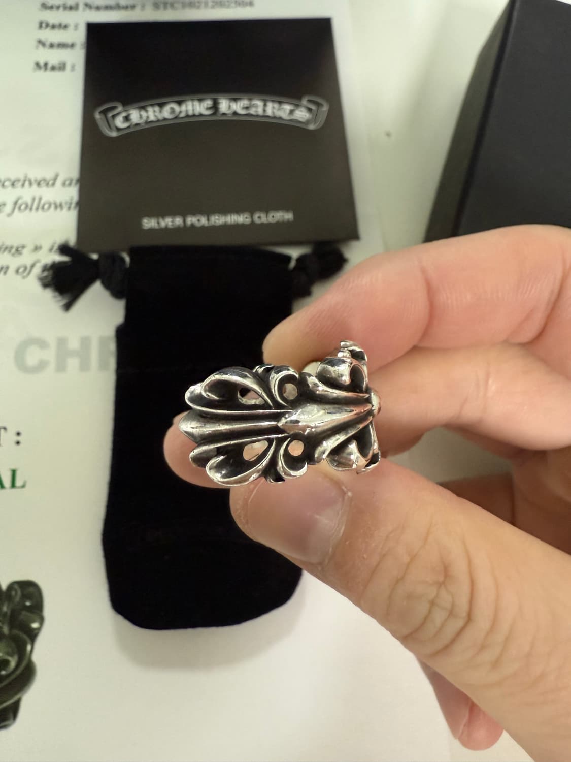 크롬하츠 더블플로랄링 US7.5 상품이미지3