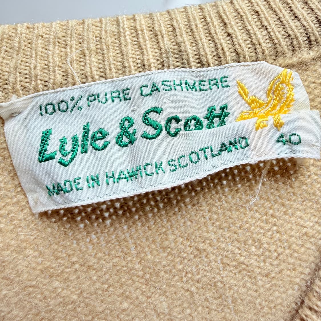 [캐시미어 100%] Lyle&Scott 스코트랜드 아가일 니트 40 상품이미지4