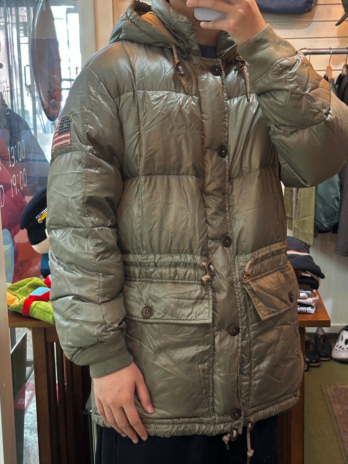 폴로 랄프로렌 리미티드 에디션 성조기 푸퍼 패딩 자켓 상품이미지2