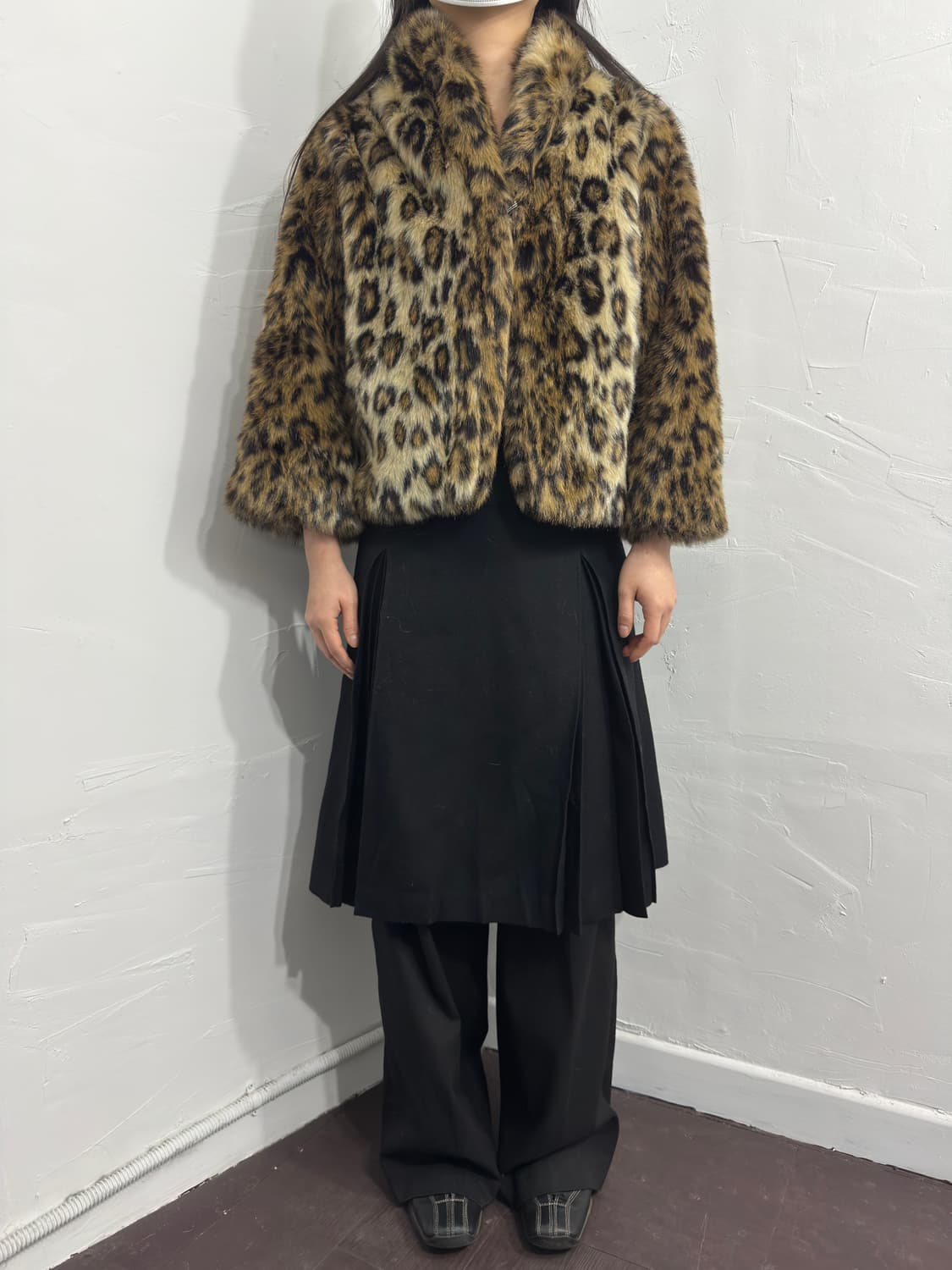 leopard fur jacket 상품이미지2
