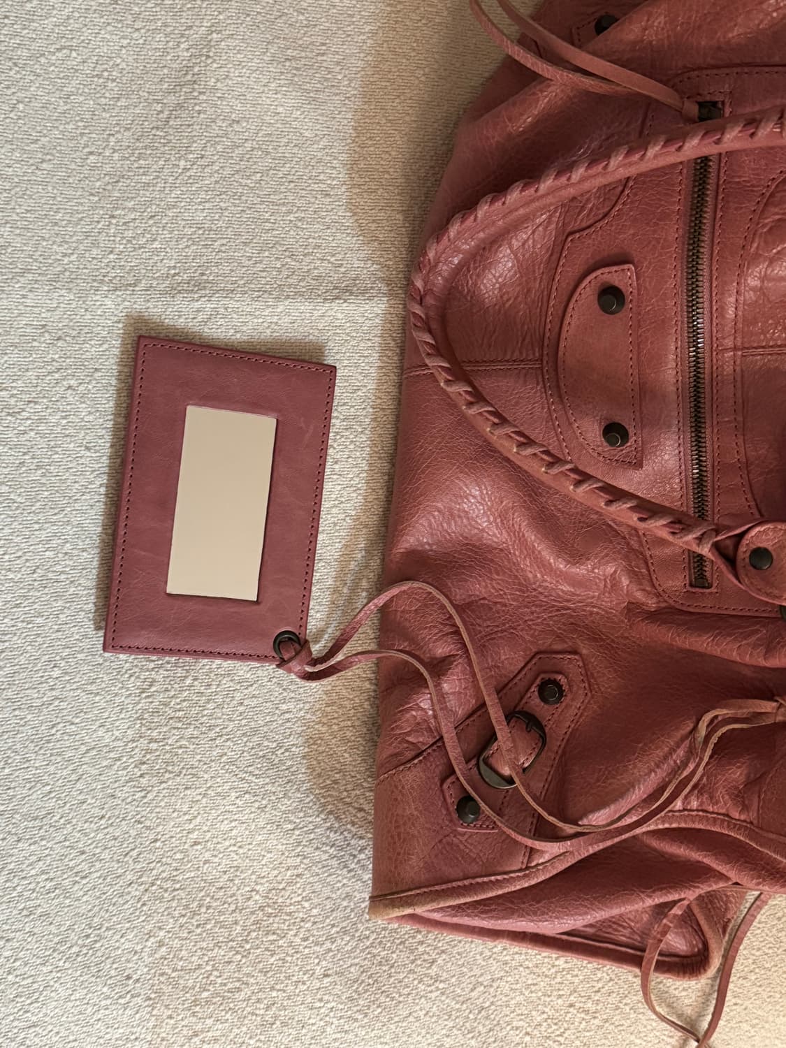 발렌시아가 모터백 라지 핑크 상품이미지8