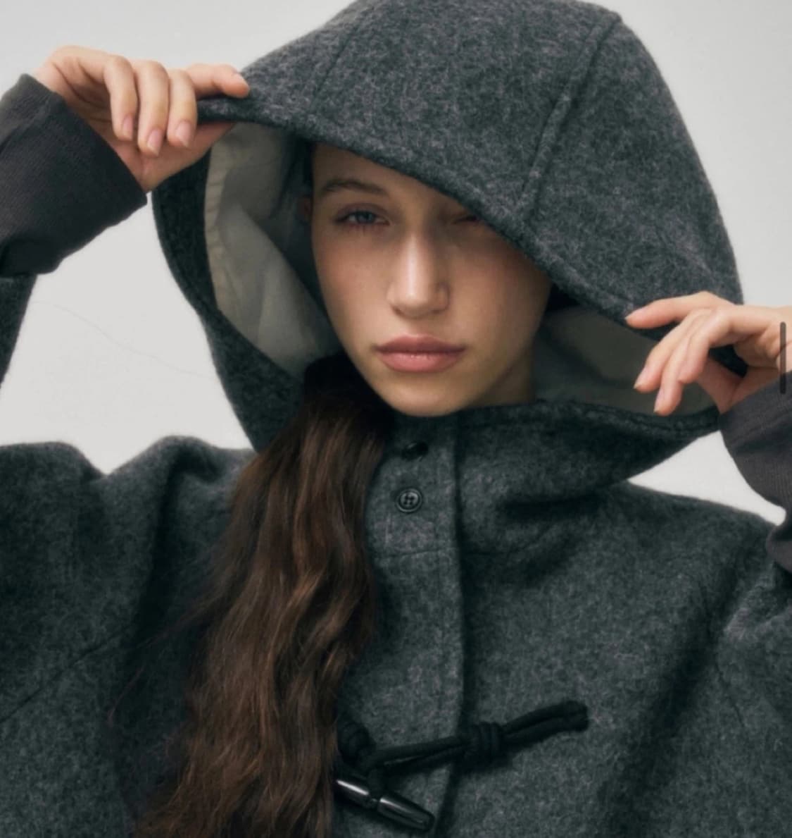 Duffle Long Coat (Charcoal) 상품이미지1