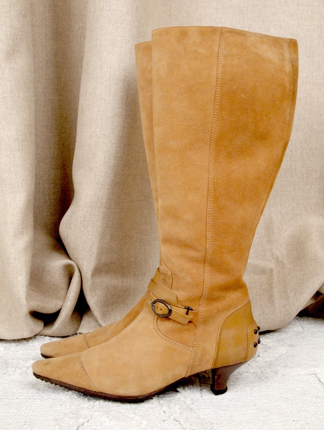 Suede Knee-high Boots 상품이미지2