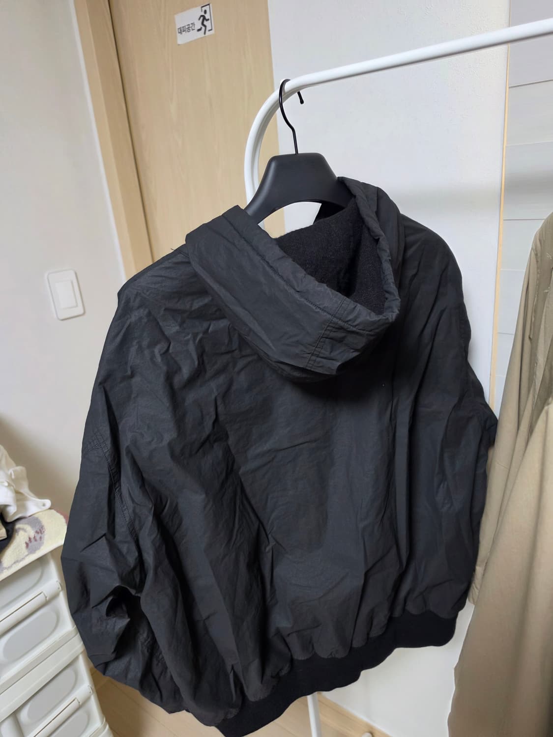 코모리 코튼 나일론 후드 집 파카 1사이즈 상품이미지2