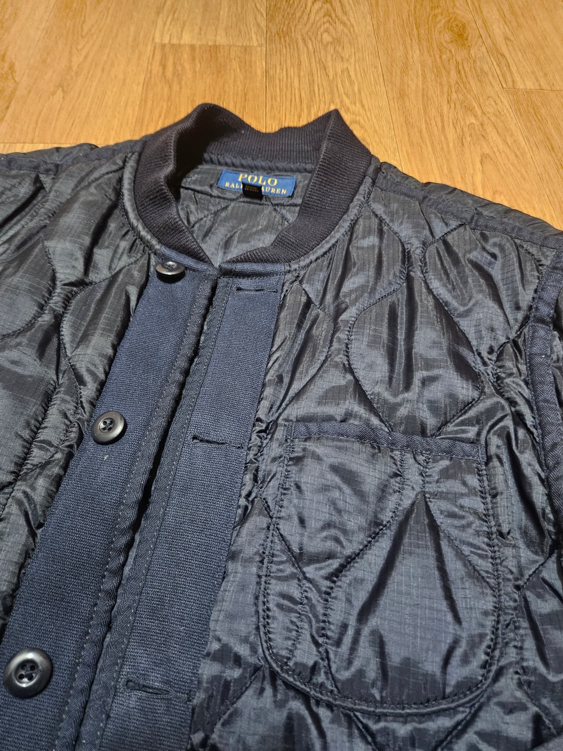 폴로 랄프로렌 깔깔이 누빔 지켓 아메카지 클래식 로고리스 m 100 나나 상품이미지4