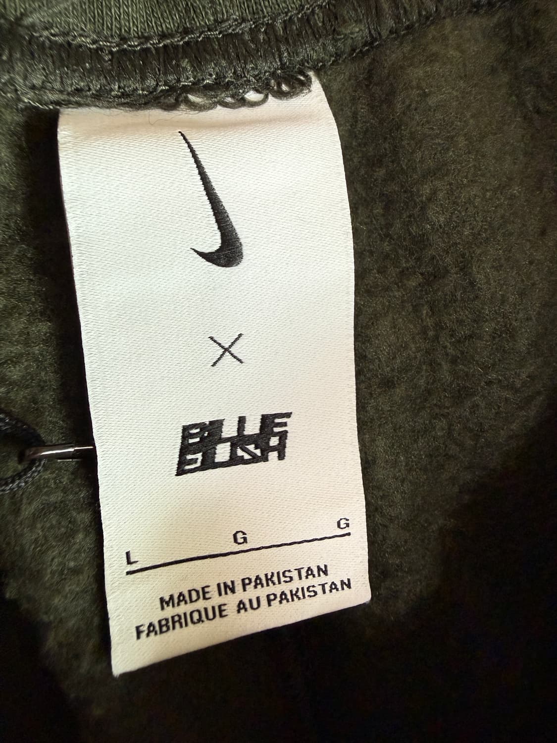 [L] 나이키 랩 nrg x 빌리 아일리시 플리스 스웻팬츠 세쿼이아 상품이미지4