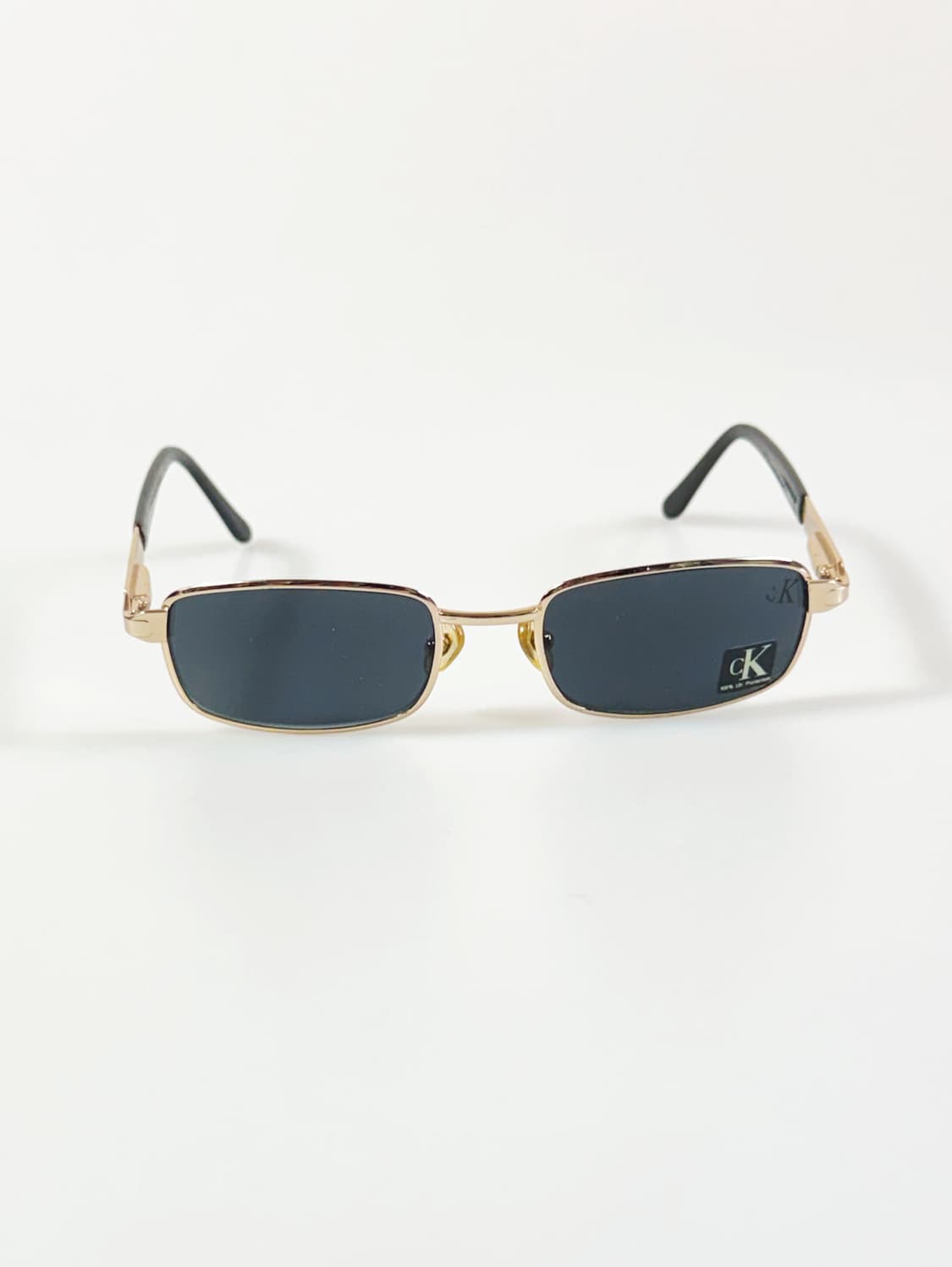 캘빈클라인 골드 메탈 슬림 스퀘어 빈티지 선글라스 상품이미지2