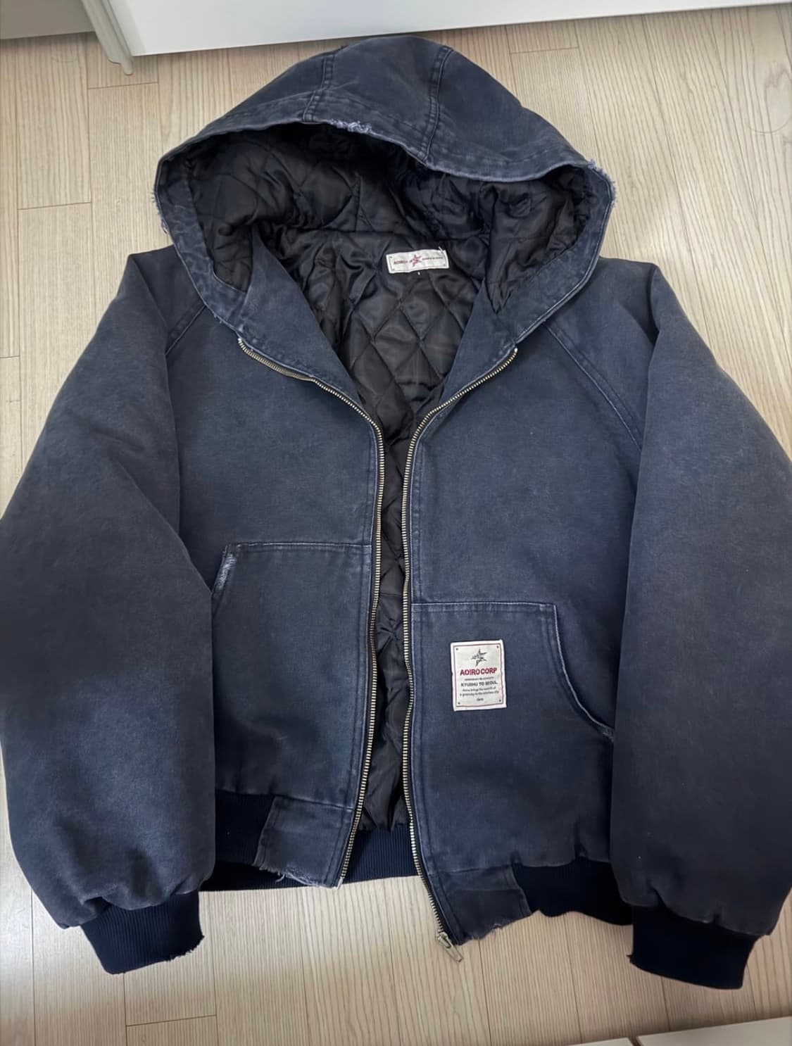 [1] 아오이로 x TRSC VTG 액티브 자켓 올드 네이비 상품이미지1