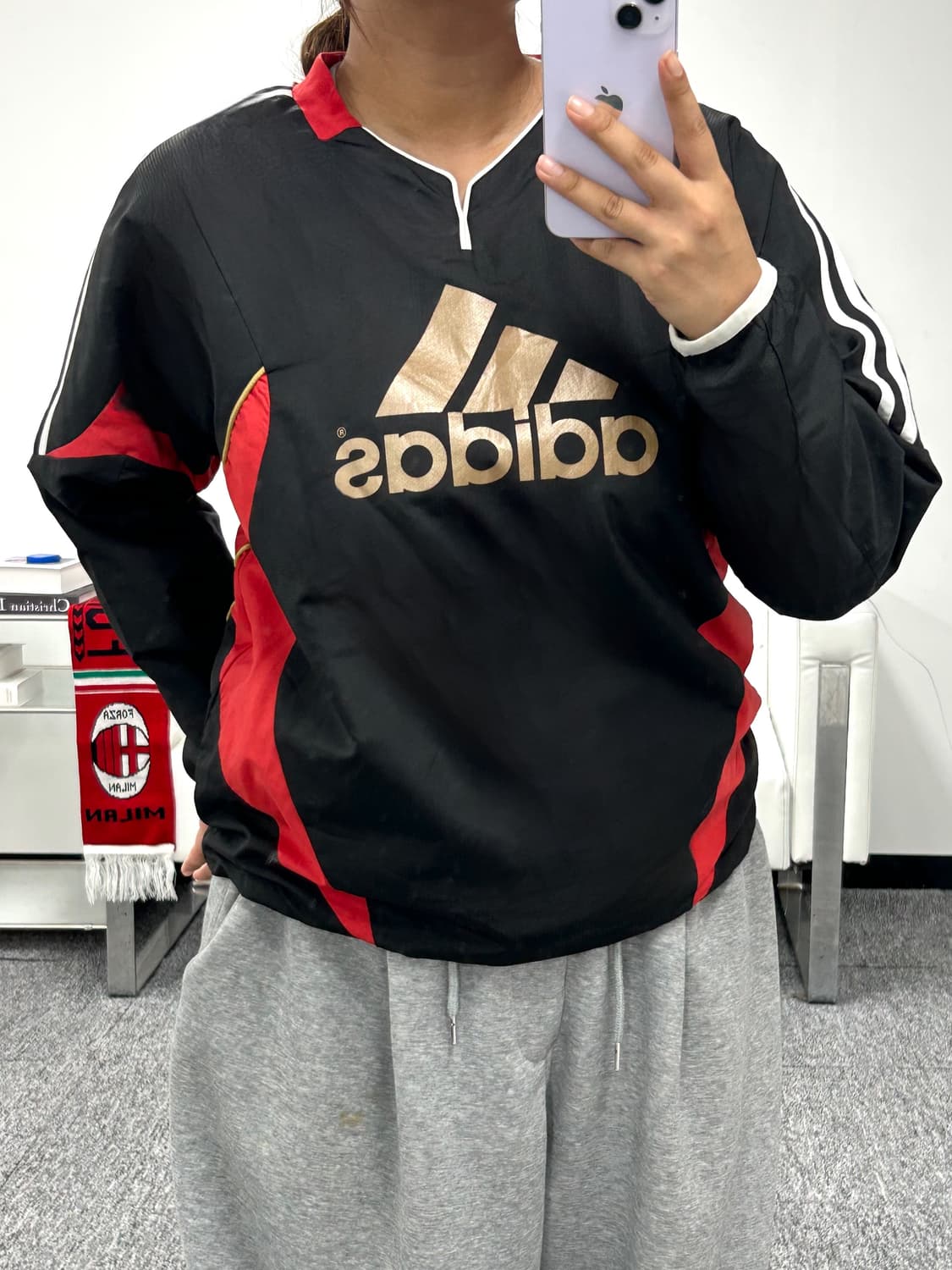 아디다스 00s 올드스쿨 빅로고 웜업 L 상품이미지1