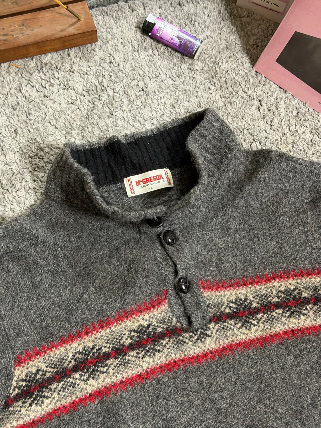 맥그리거 하이넥 노르딕 니트 상품이미지3