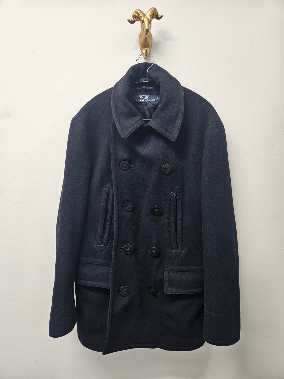 폴로 미해군 피코트 네이비 10버튼 상품이미지1