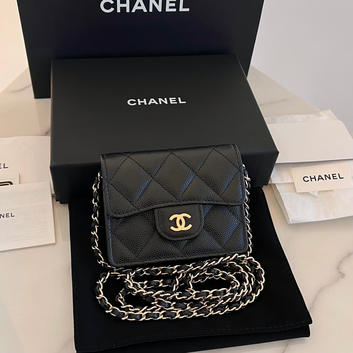 [S+급/정품] 샤넬 클래식 플랩 체인 아코디언 지갑 크로스백 가방 상품이미지10