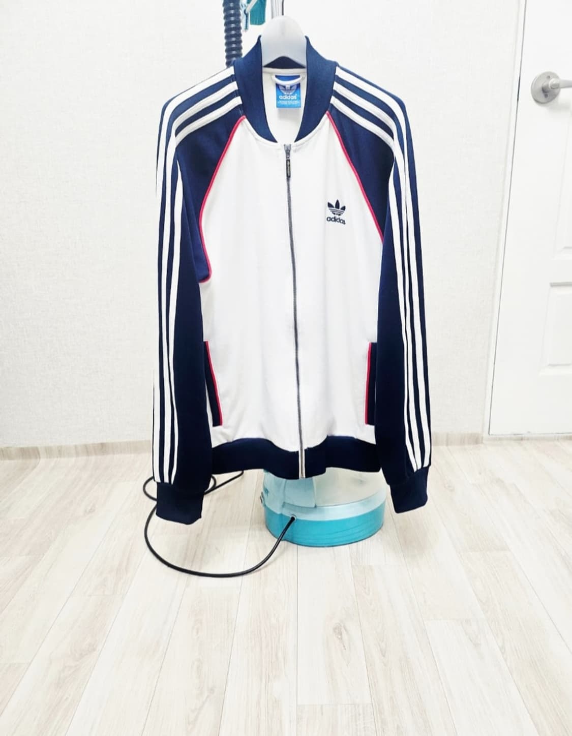 (110)2XL ☆초대장급☆ 아디다스 슈퍼스타 [화이트네이비] 트랙탑져지 상품이미지1