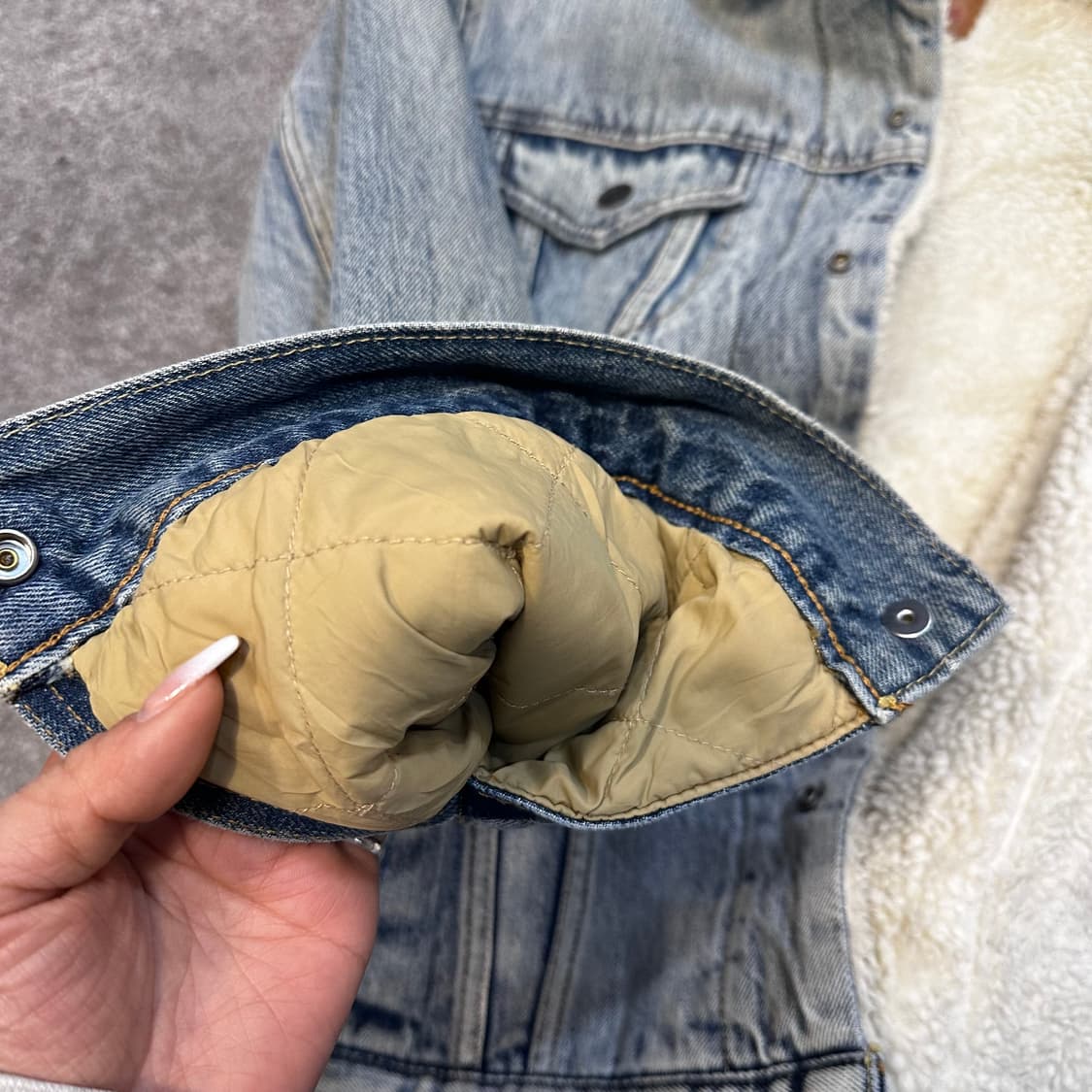 리바이스 중청 쉐르파 트러커 자켓S 상품이미지6