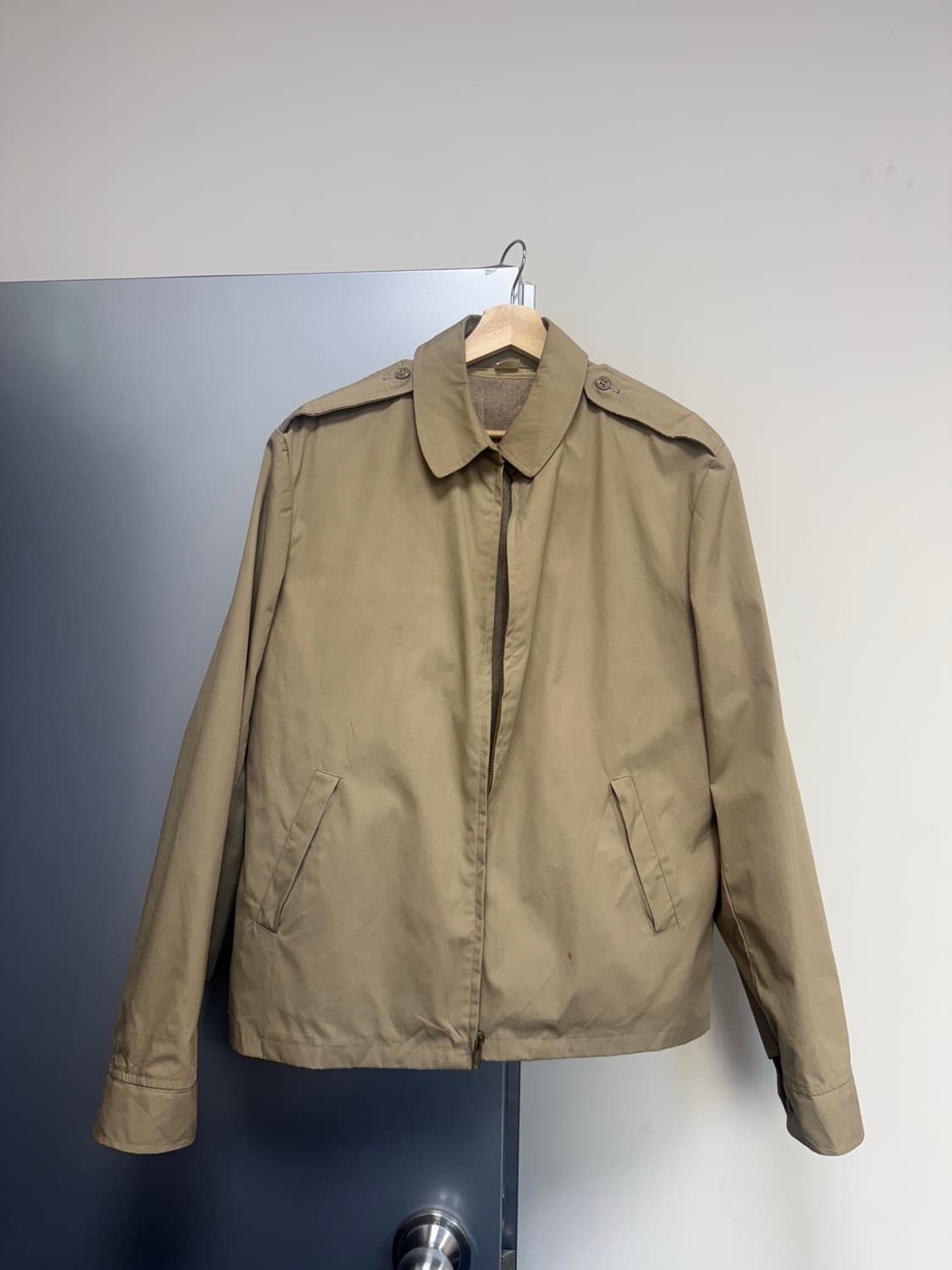 80's US 미해군 카키 윈드브레이커 자켓 (105size) 상품이미지8