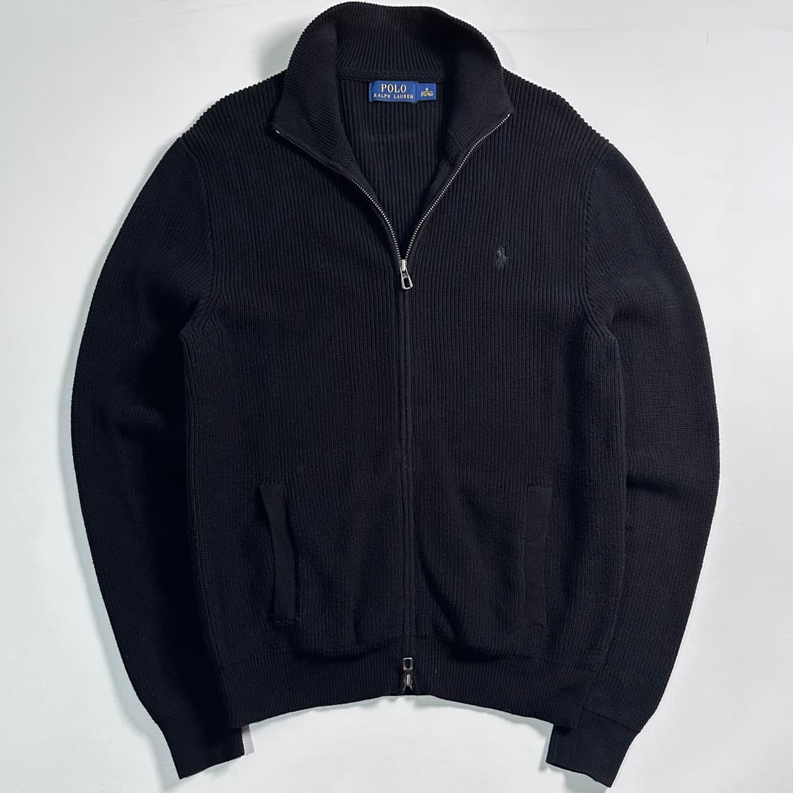 폴로 랄프로렌 블랙 니트집업   상품이미지1