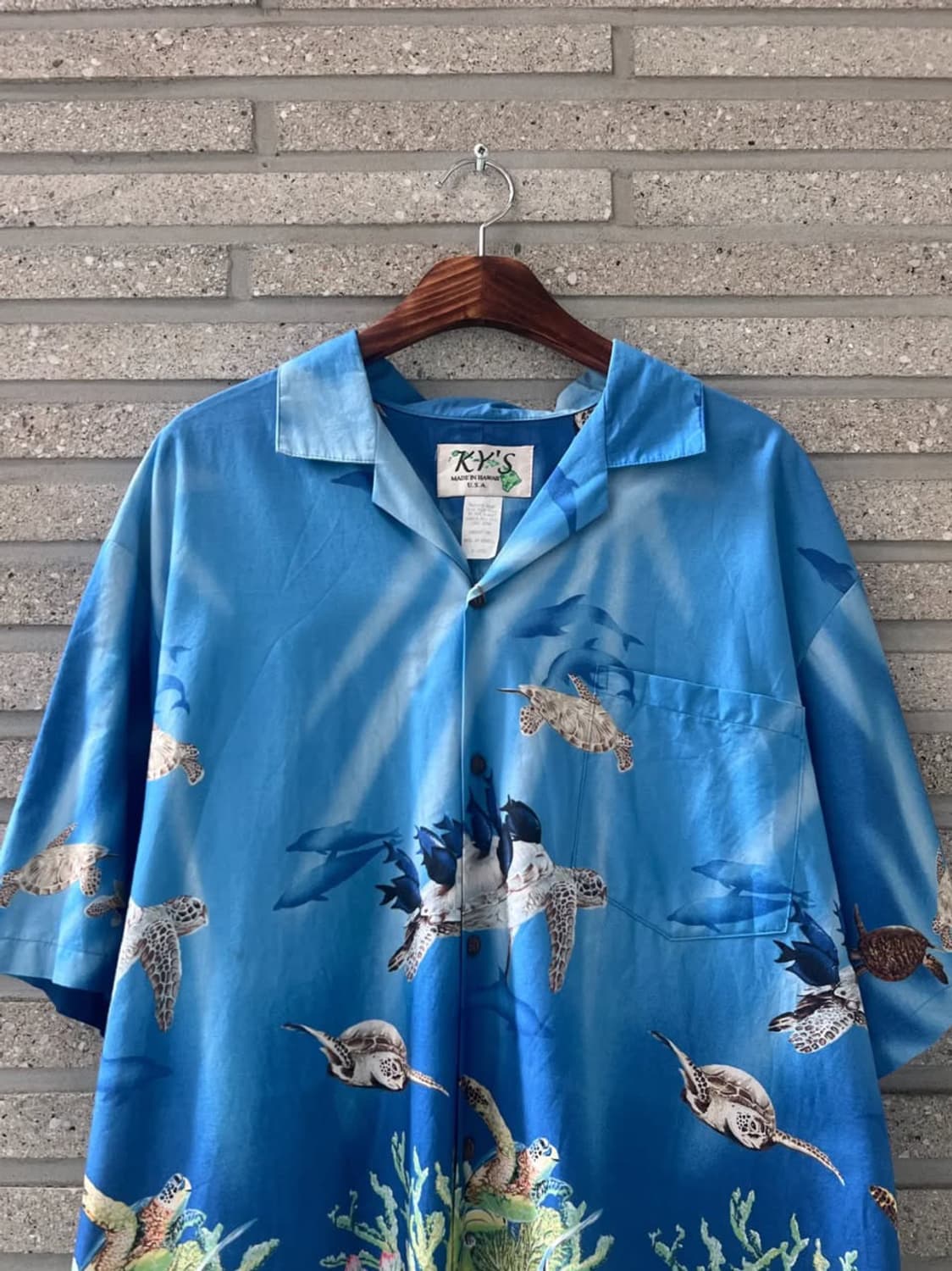 [XL]Made in Hawaii 터틀 패턴 하와이안 셔츠 상품이미지1