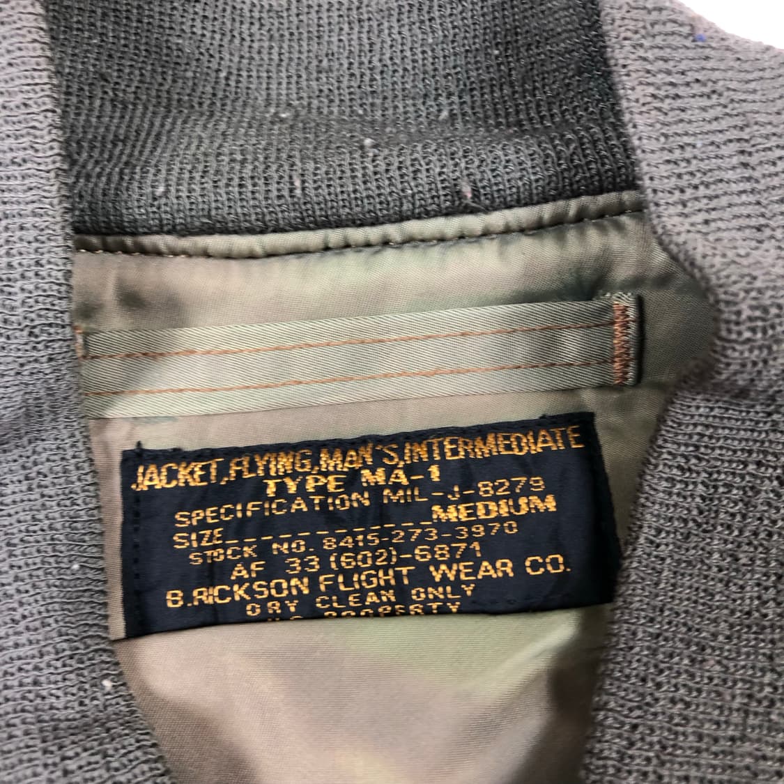 버즈릭슨 buzz rickson ma-1 봄버자켓 상품이미지8
