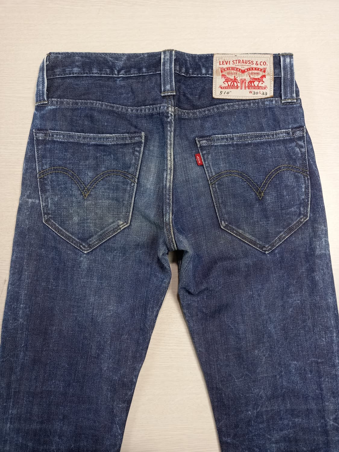 29 리바이스510 워싱 스판 슬림일자진 29-571 상품이미지4