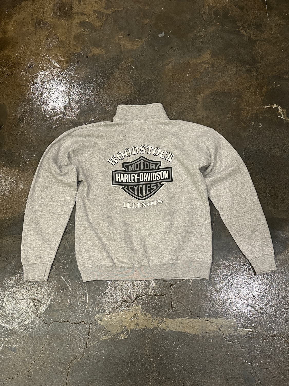 Hanes 할리데이비슨 그레이 하프집업 M 상품이미지2