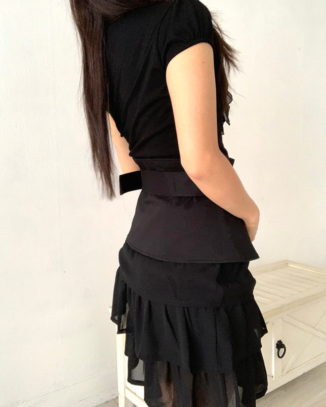 Black wrap corset belt 상품이미지5