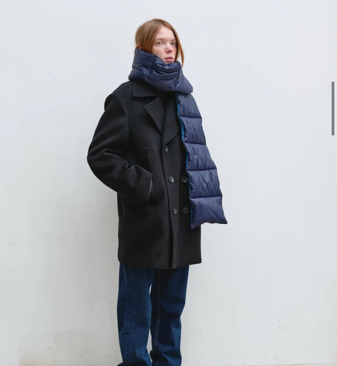 엔조블루스 오버핏 피코트 네이비 상품이미지2