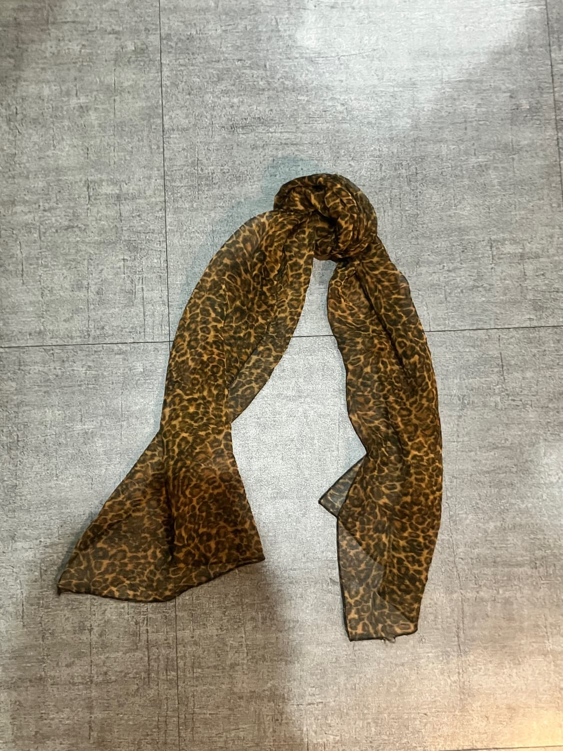 일본빈티지 핀터깔y2k 할메카지너드남 레오파드 호피스카프 상품이미지1