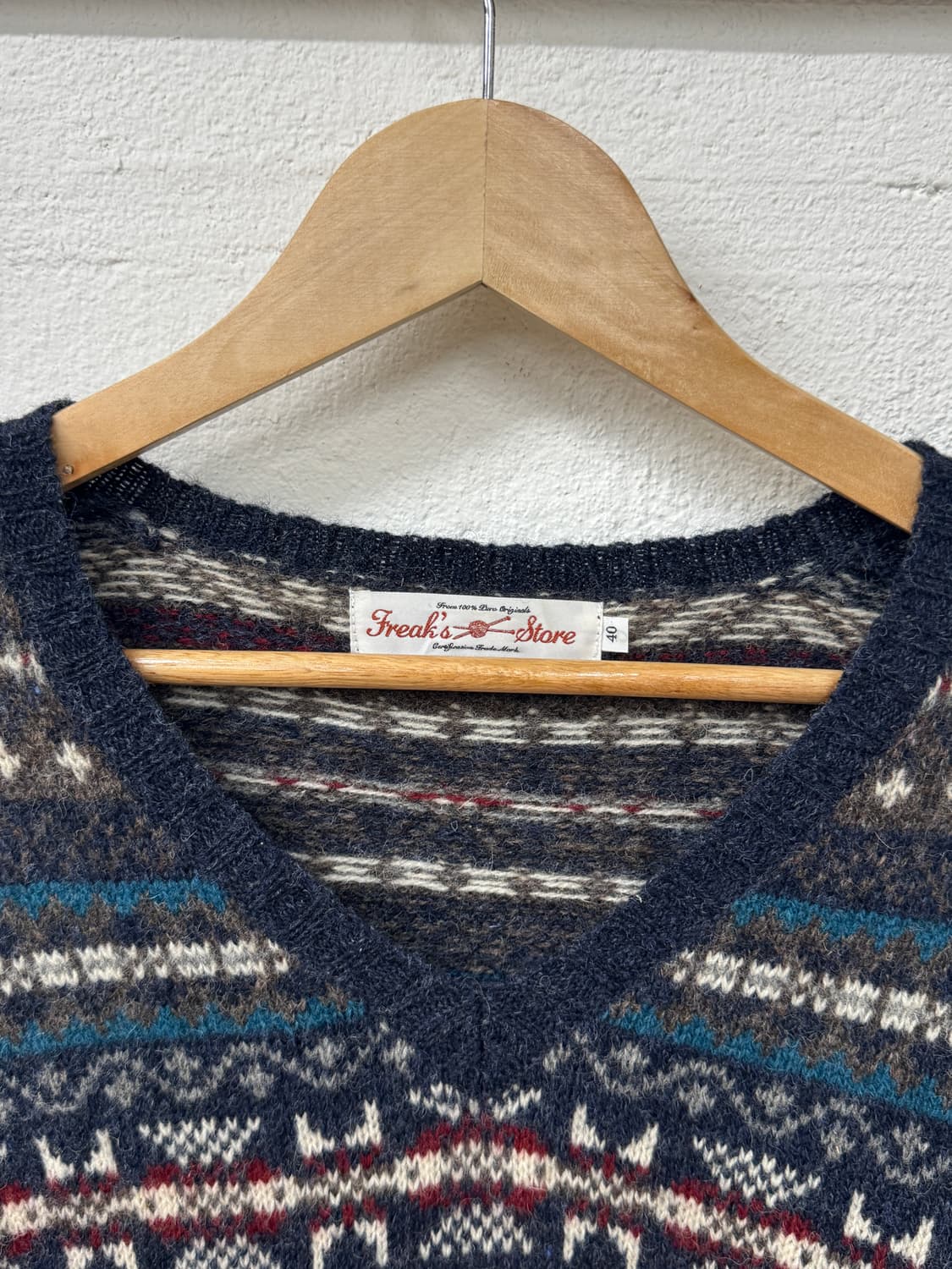 프릭스 스토어 페어아일 브이넥 니트(T57) 상품이미지3