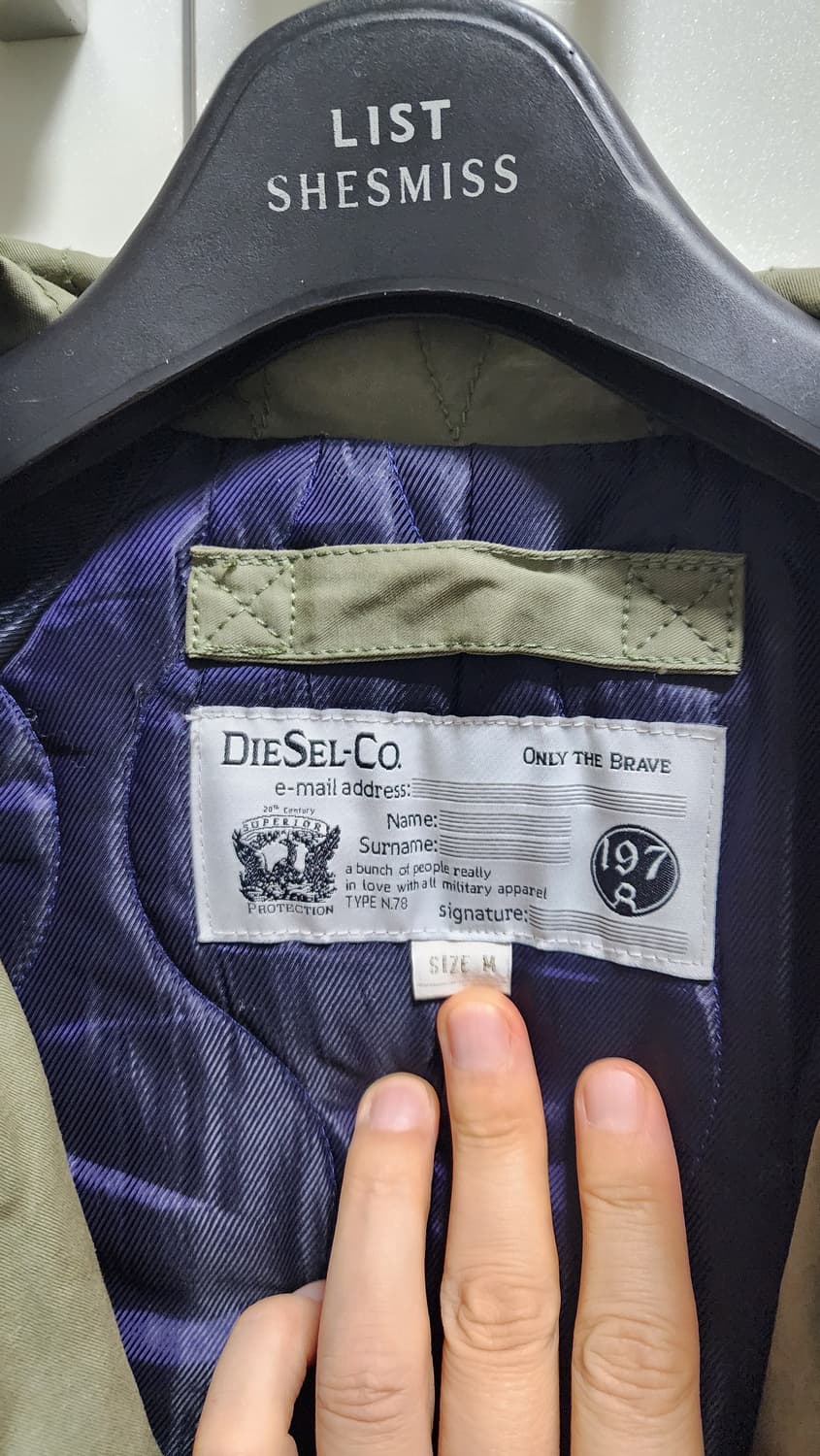 정품 매장판 디젤(Diesel) 야상 점퍼  상품이미지5