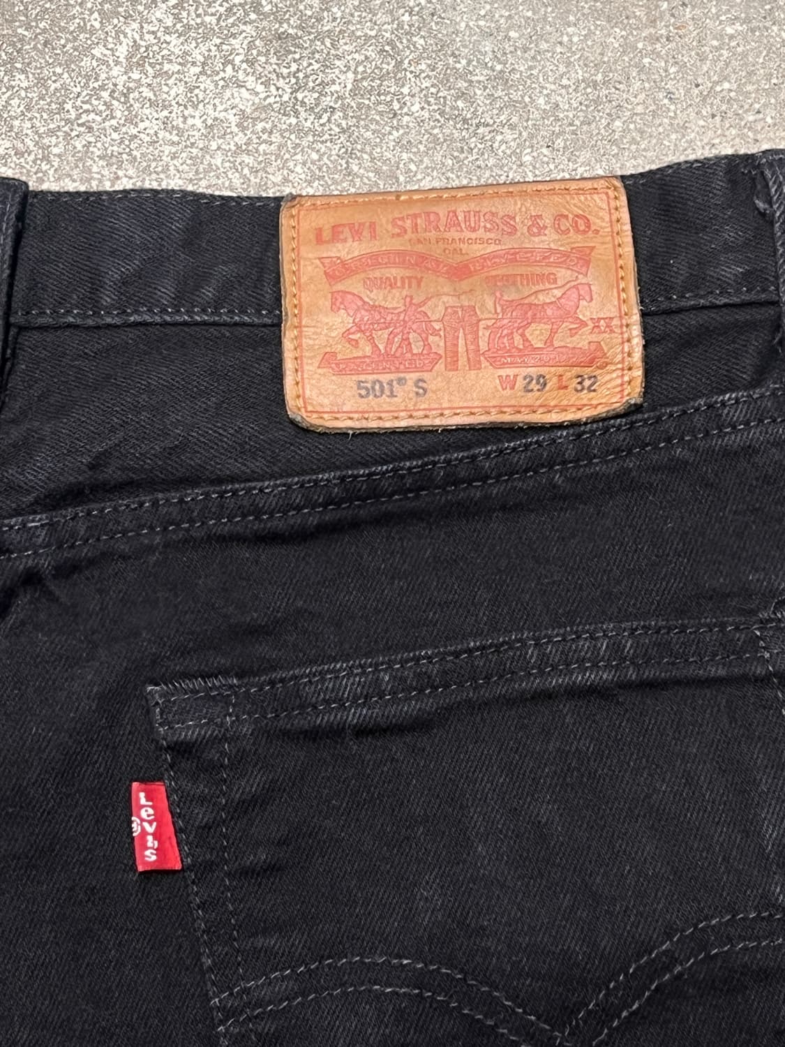 리바이스501 스키니 블랙진 상품이미지6
