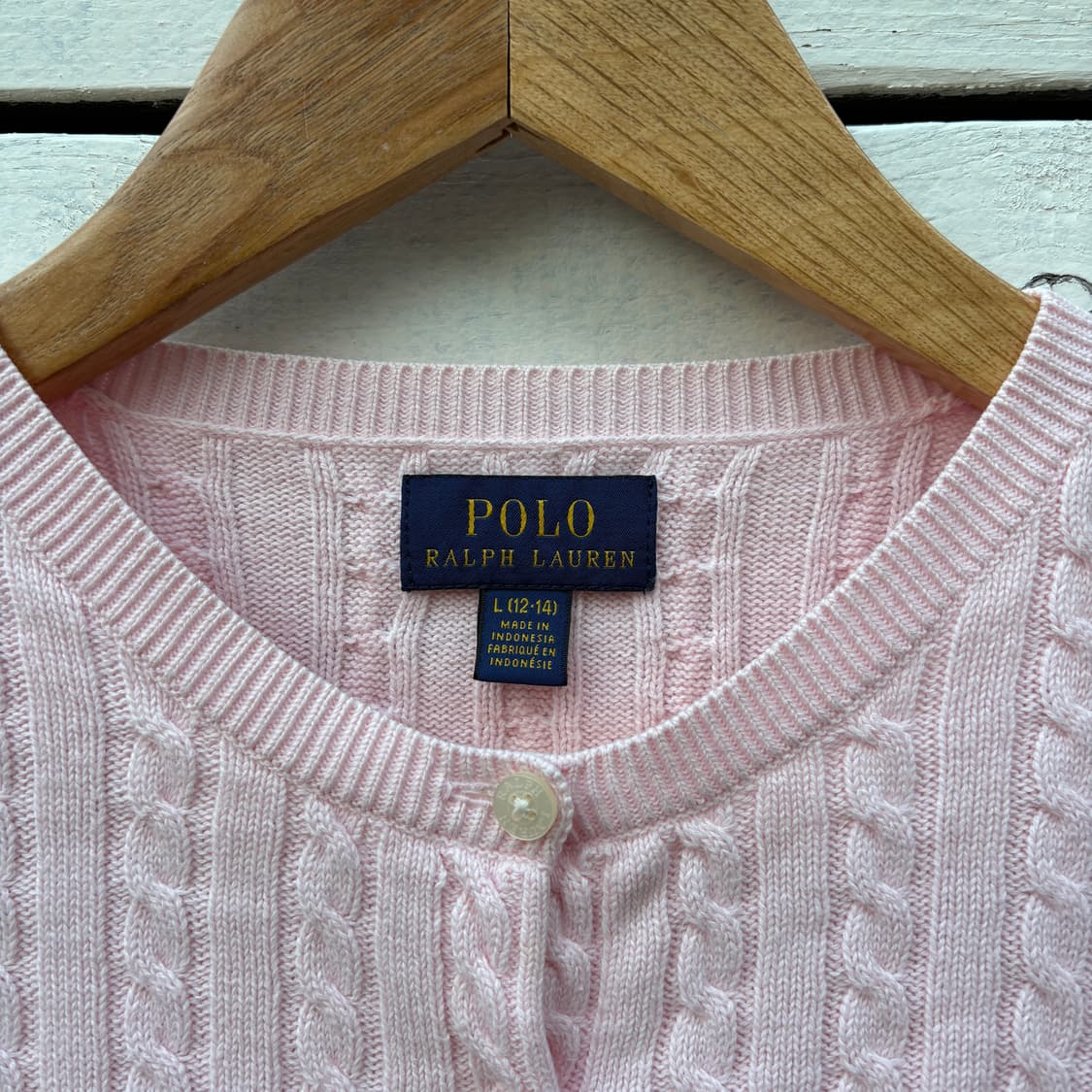 Polo 폴로 케이블 꽈배기 니트 가디건 상품이미지3