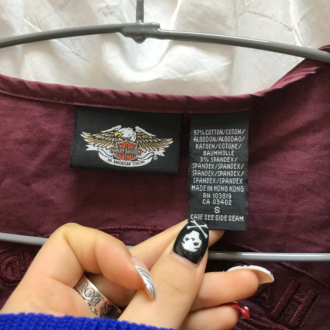 Harley Davidson 할리데이비슨 코르셋 셔츠 블라우스 상품이미지8