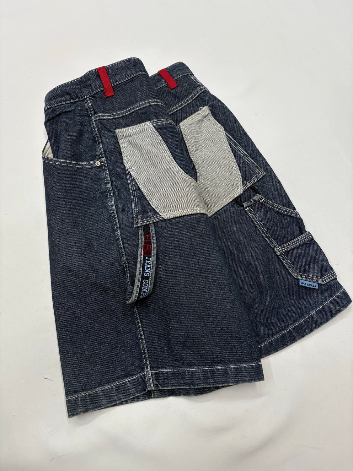 90s FUBU 후부 빈티지 카펜터 데님 반바지 상품이미지5