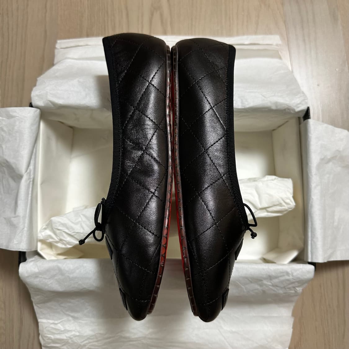 샤넬 깜봉 플랫슈즈 올블랙 38사이즈 / 새상품  상품이미지5