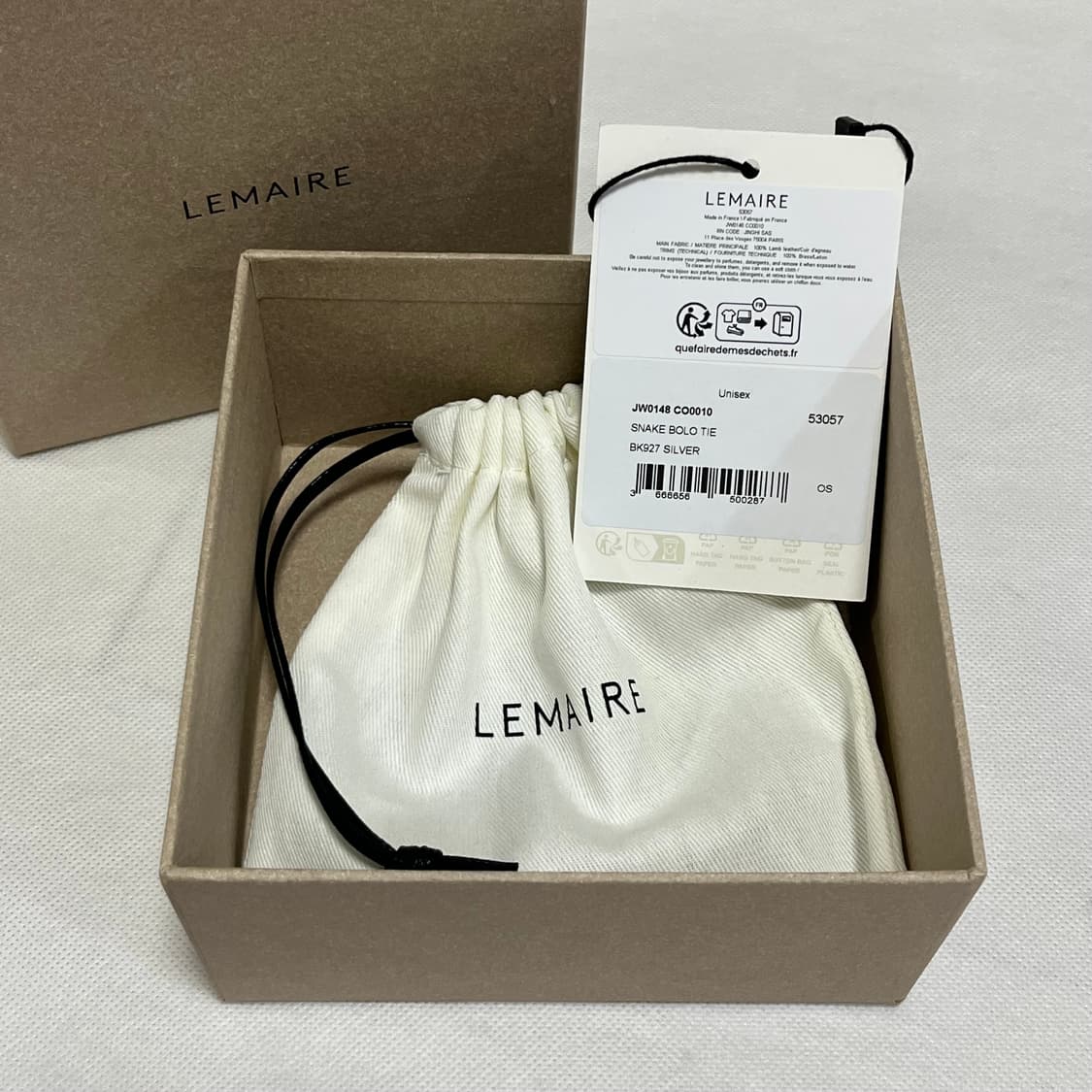 르메르 26ss 스네이크 볼로 타이 목걸이/실버 상품이미지4