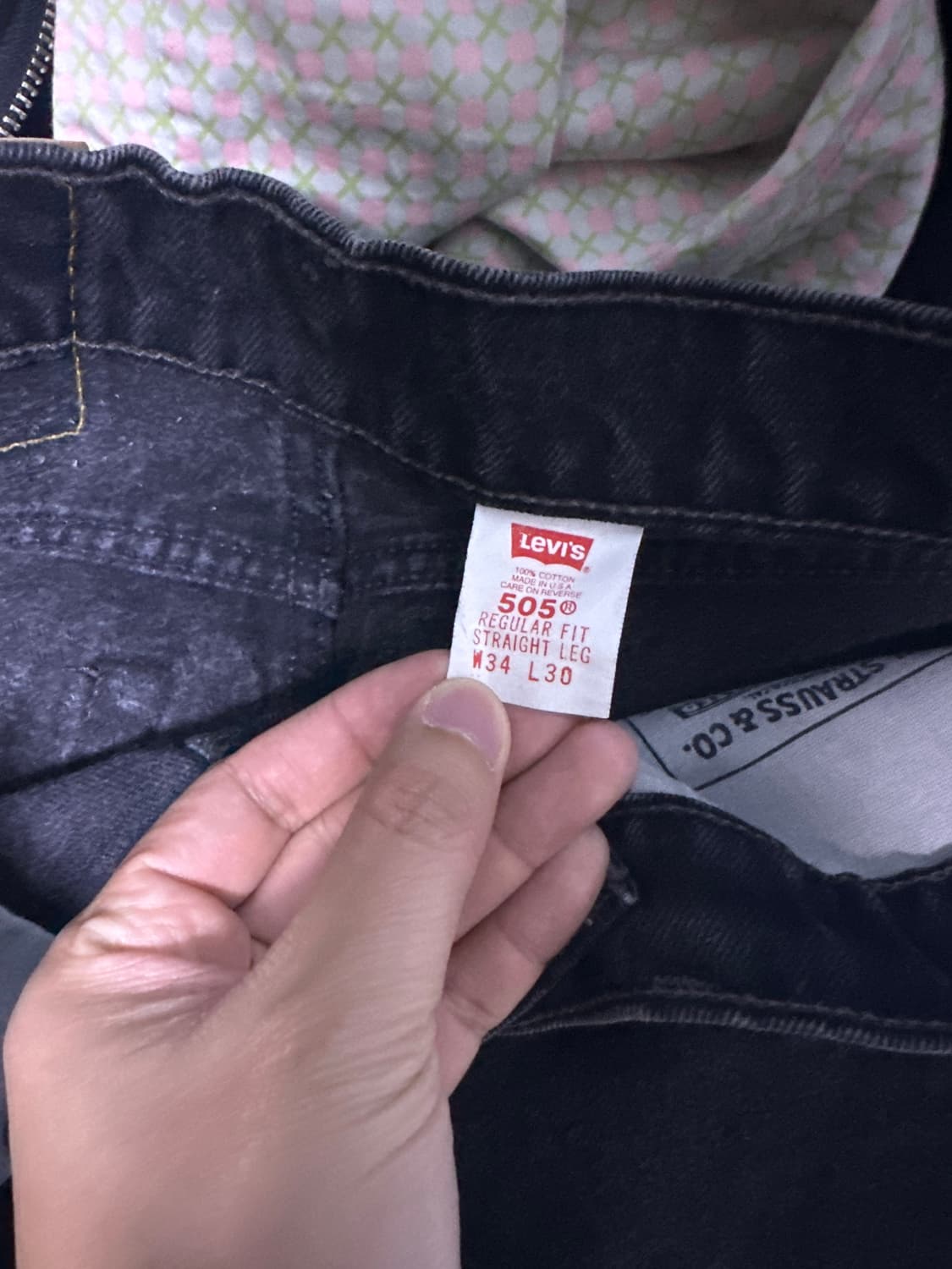 [34X30] 90s 리바이스 빈티지 505 흑청 상품이미지5