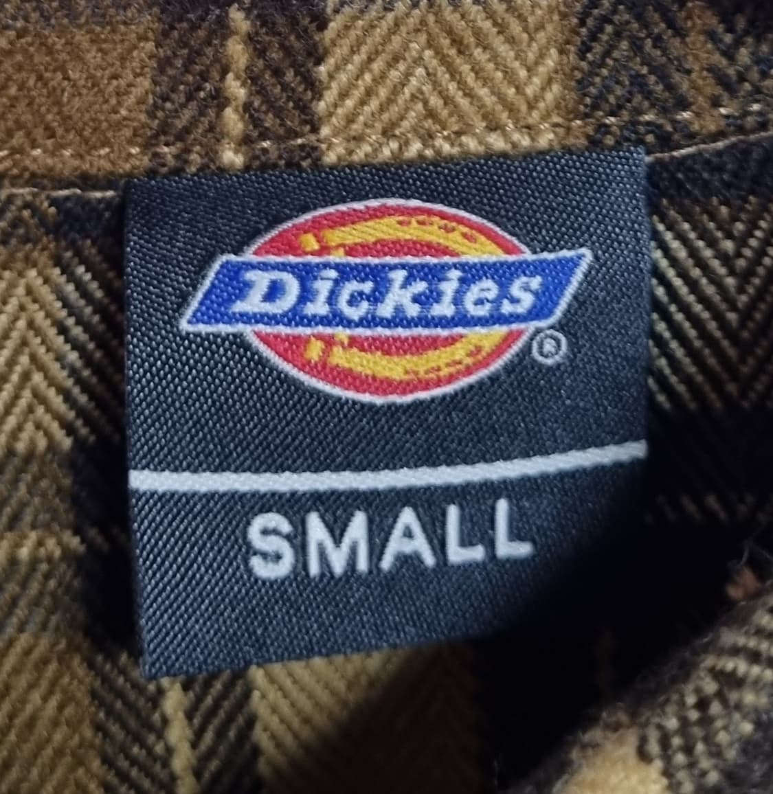 실측 L (100) 디키즈 브라운 체크 겨울셔츠 남방 상품이미지3