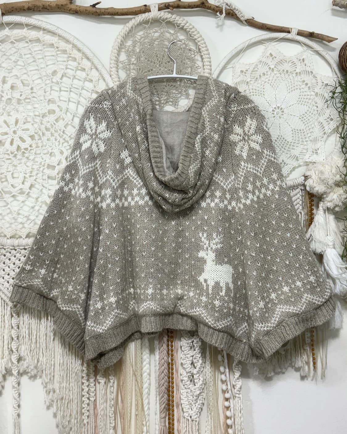 Earth Music Mute Baige Nordic Cape 상품이미지2