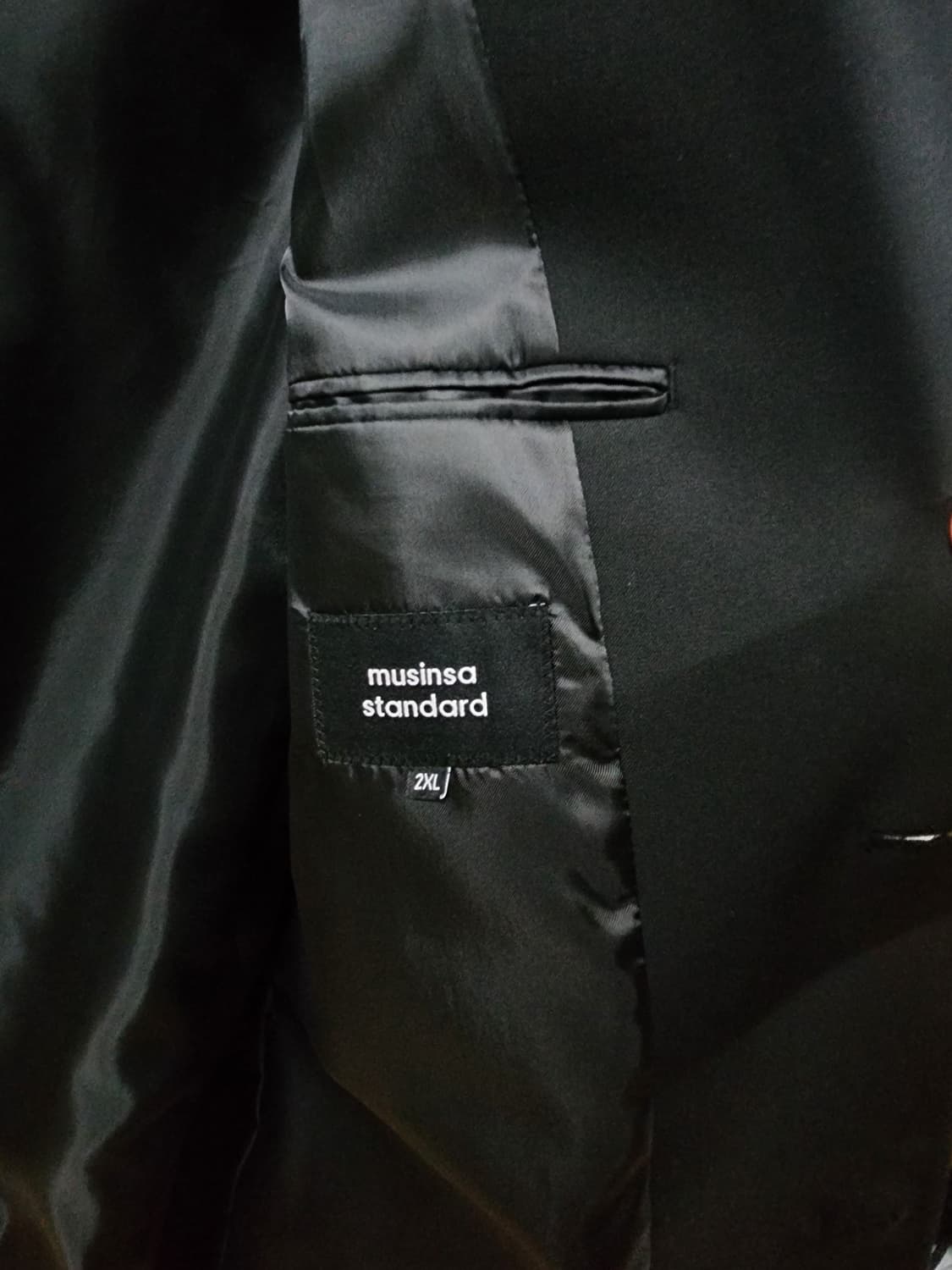 무신사 스탠다드 오버사이즈 블레이저/와이드 슬랙스 셋업 블랙 2XL/34 상품이미지3